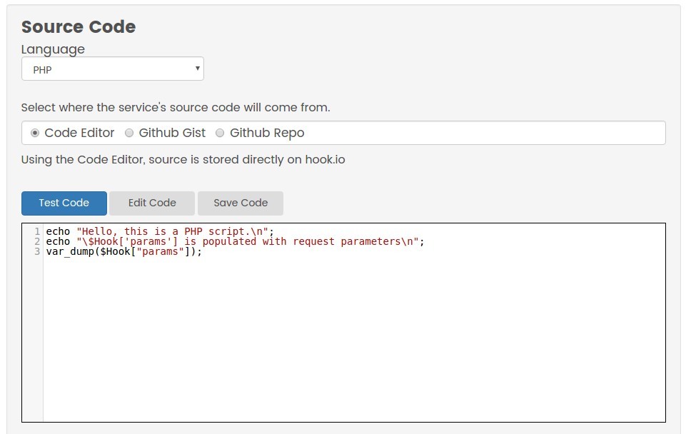 Basic Information Hook.io